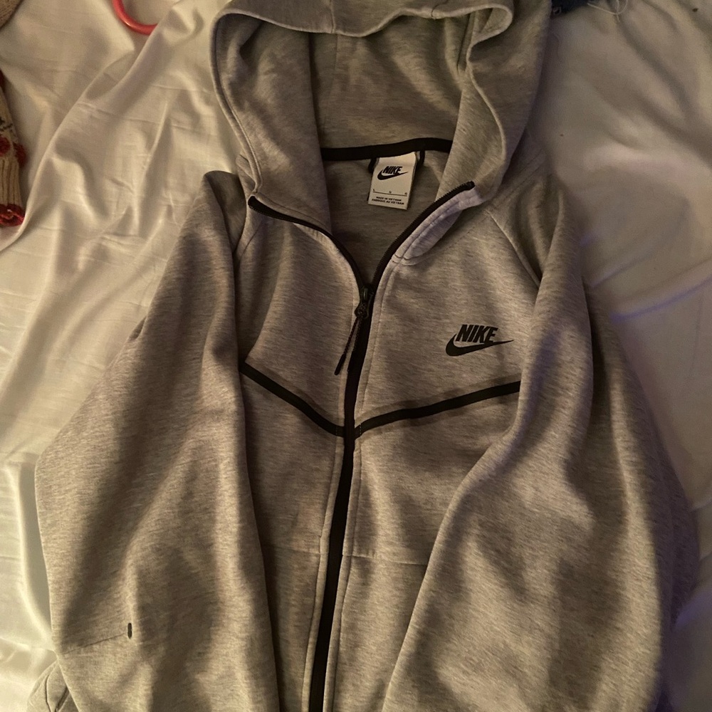 Nike Gray Zip-Up Hoodie